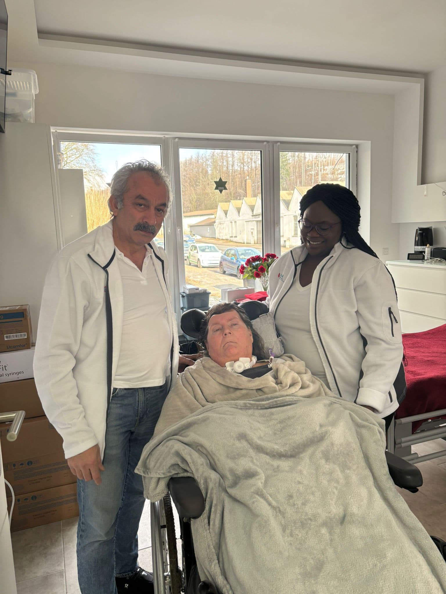 Pflegepersonal bei der Arbeit